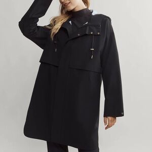 NWT Rhône Tens Women’s Black Long Raincoat Size XL.